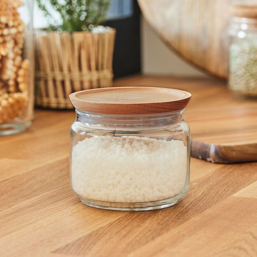 Lot de deux pots de conservation Pure Jar Wood- 1L + 0,5L