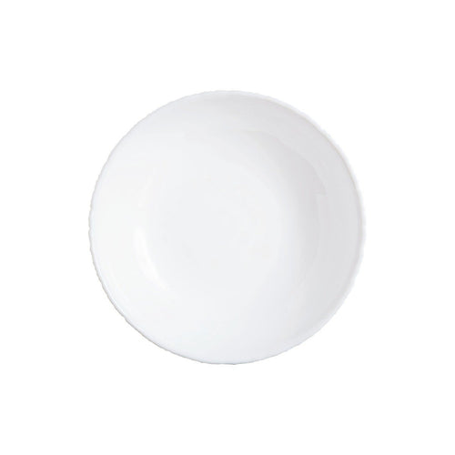 Assiette creuse blanche 21 cm Ammonite