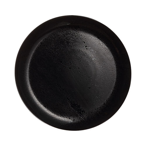Lot de 6 assiettes plates Diana Noire 25cm