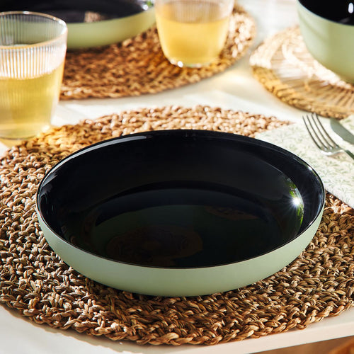 Assiette verte 21 cm Vicky