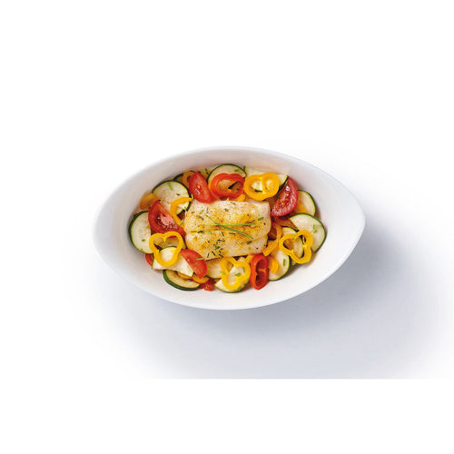 Plat de cuisson blanc 25 x 15,8 cm Smart Cuisine Carine