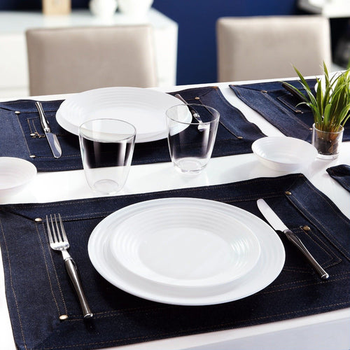 Service de table 19 pièces Harena Blanc