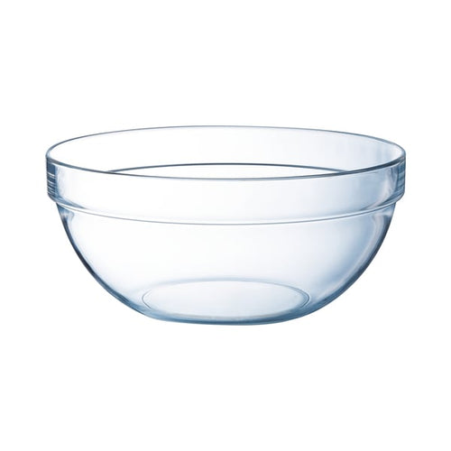 Saladier rond en verre 26 cm Empilable 430 cl