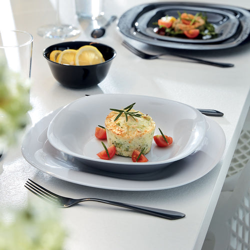 Grey plate 29.1 x 27 cm Carine - 2