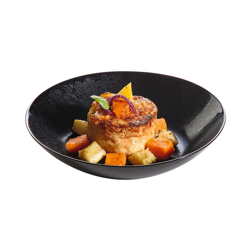 Assiette creuse noire 20 cm Diana - 2