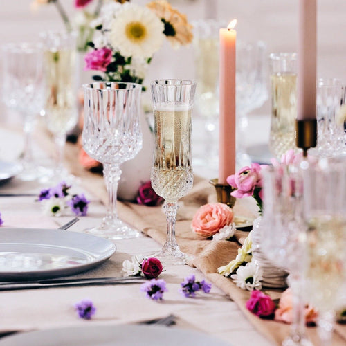 Longchamp 16 pcs glass service (8xflute + 8xvap 25)