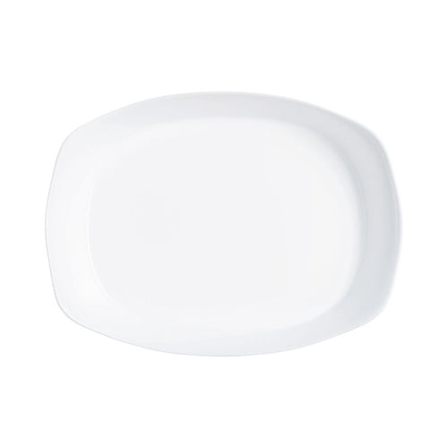 Plat de cuisson blanc 38 x 28 cm Smart Cuisine Carine